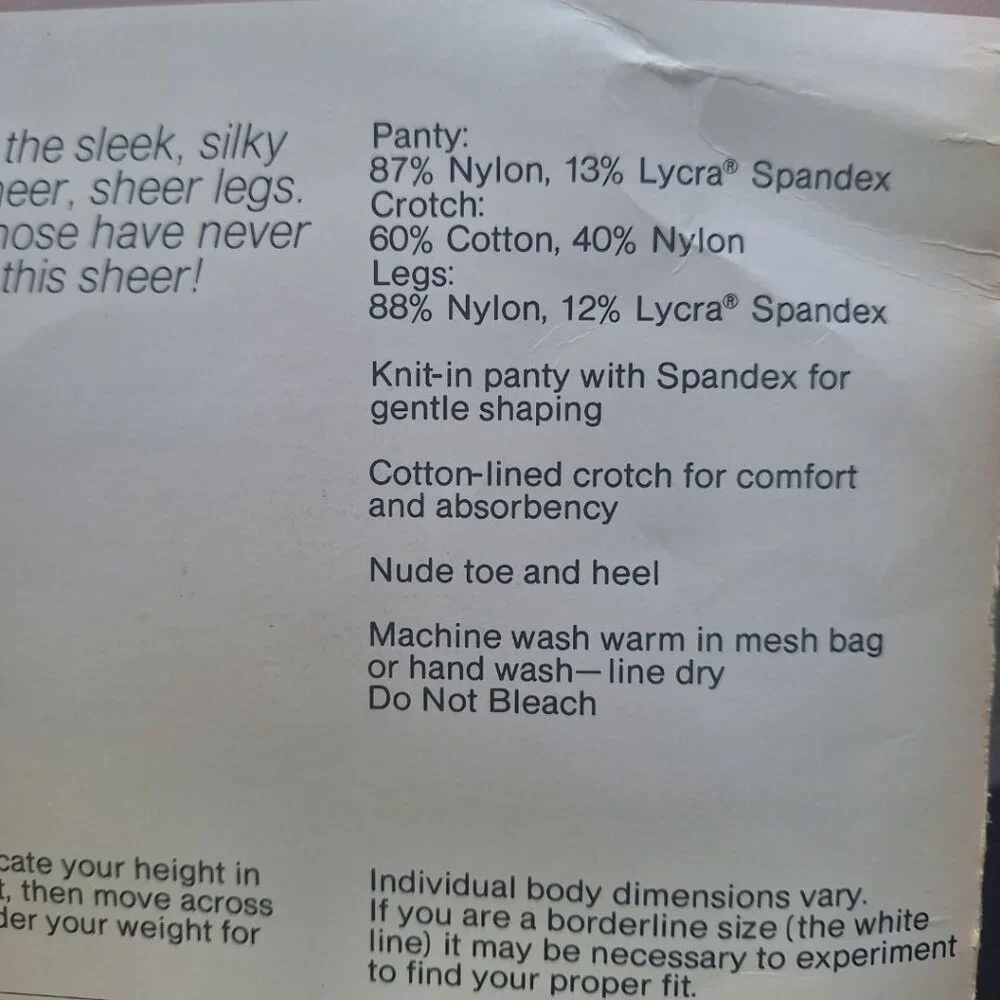 JCPenney Sheerest Support Pantihose Bone 81 Sandalfoot Average Nylon Spandex‎